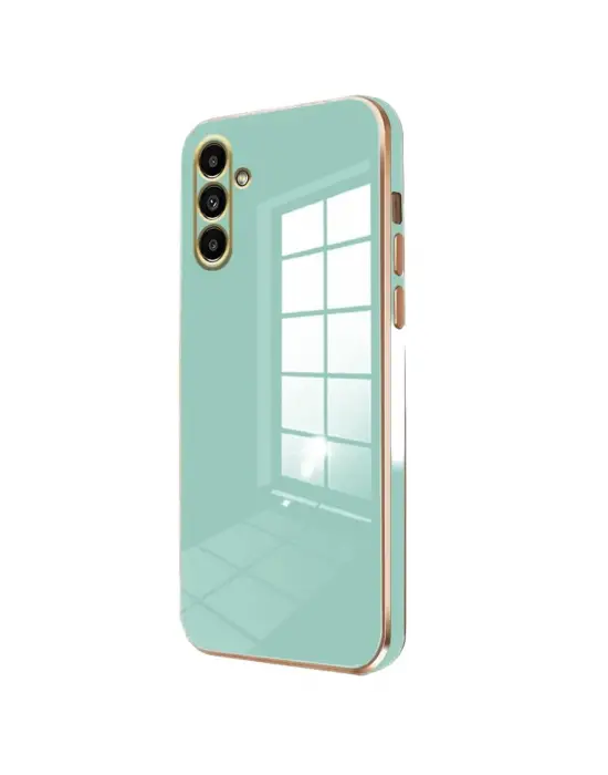 Samsung Galaxy M15 Kılıf Volet Silikon - Açık Yeşil