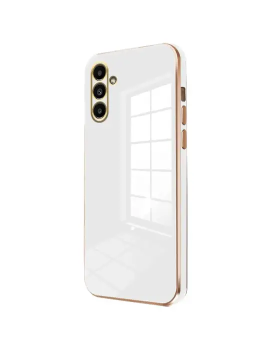 Samsung Galaxy M15 Kılıf Volet Silikon - Beyaz
