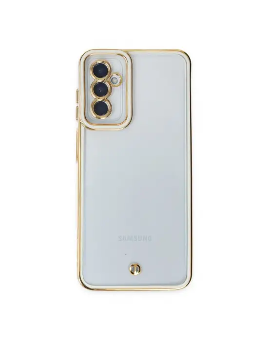 Samsung Galaxy M23 Kılıf Liva Lens Silikon - Beyaz