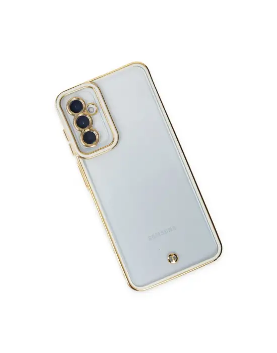 Samsung Galaxy M23 Kılıf Liva Lens Silikon - Beyaz