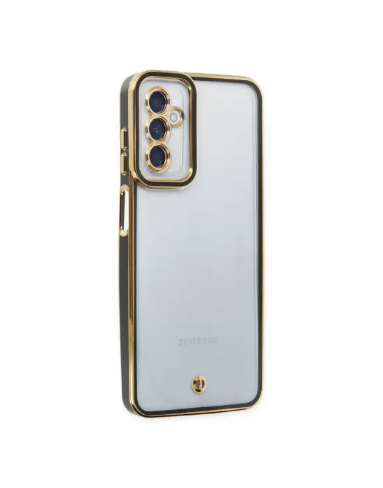 Samsung Galaxy M23 Kılıf Liva Lens Silikon - Siyah