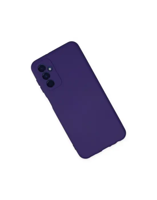 Samsung Galaxy M23 Kılıf Nano İçi Kadife Silikon - Mor