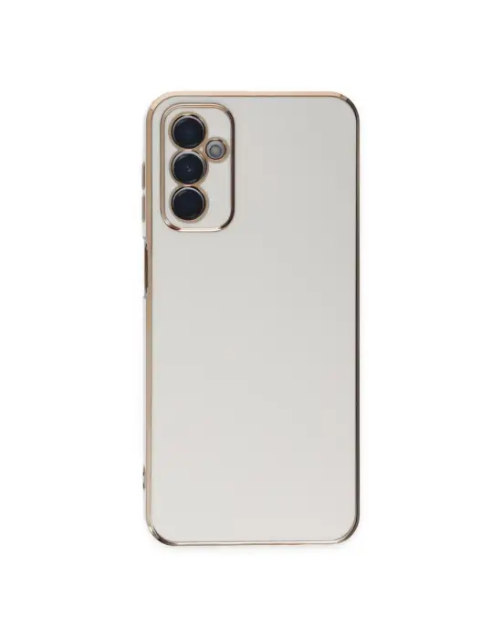 Samsung Galaxy M23 Kılıf Volet Silikon - Beyaz