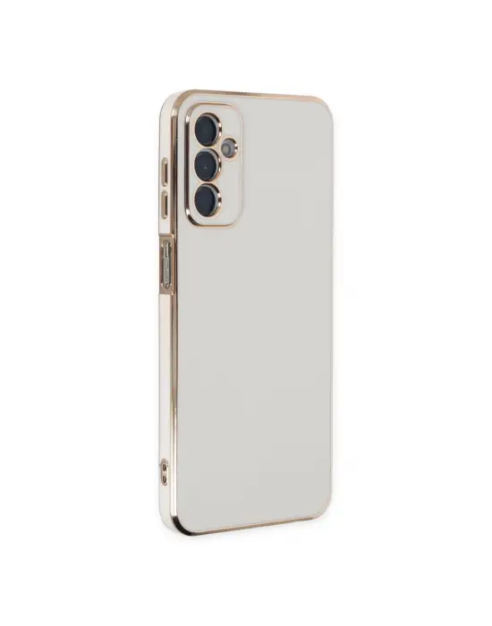 Samsung Galaxy M23 Kılıf Volet Silikon - Beyaz