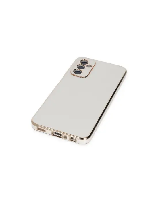 Samsung Galaxy M23 Kılıf Volet Silikon - Beyaz