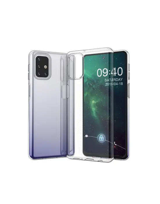 Samsung Galaxy M31s Kılıf Lüx Şeffaf Silikon