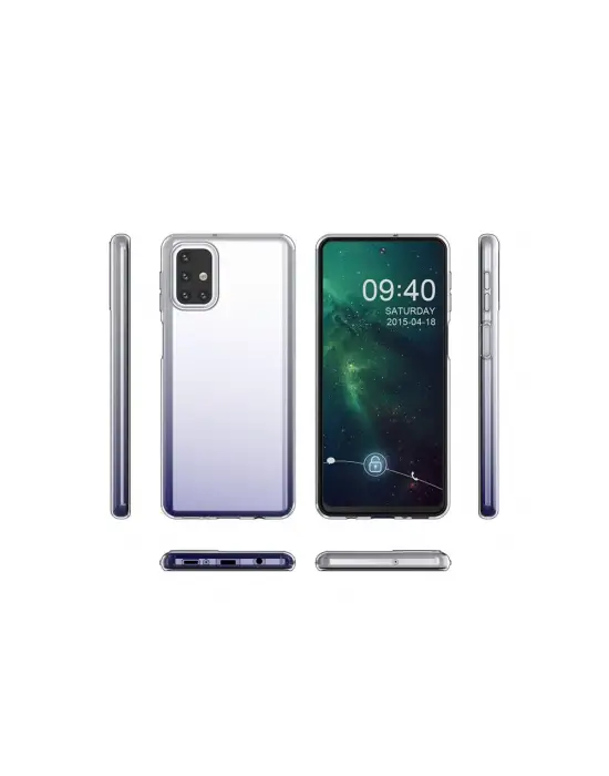 Samsung Galaxy M31s Kılıf Lüx Şeffaf Silikon