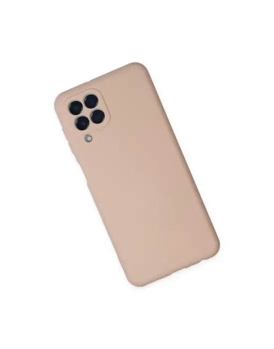 Samsung Galaxy M33 Kılıf Nano İçi Kadife Silikon - Pudra