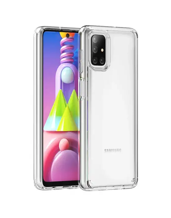 Samsung Galaxy M51 Kılıf Lüx Şeffaf Silikon