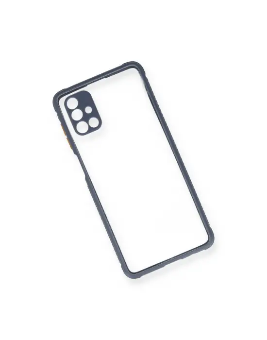 Samsung Galaxy M51 Kılıf Miami Şeffaf Silikon - Gri