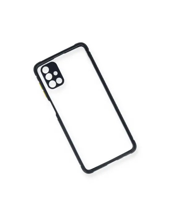 Samsung Galaxy M51 Kılıf Miami Şeffaf Silikon - Lacivert