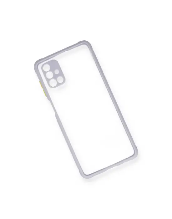 Samsung Galaxy M51 Kılıf Miami Şeffaf Silikon - Lila