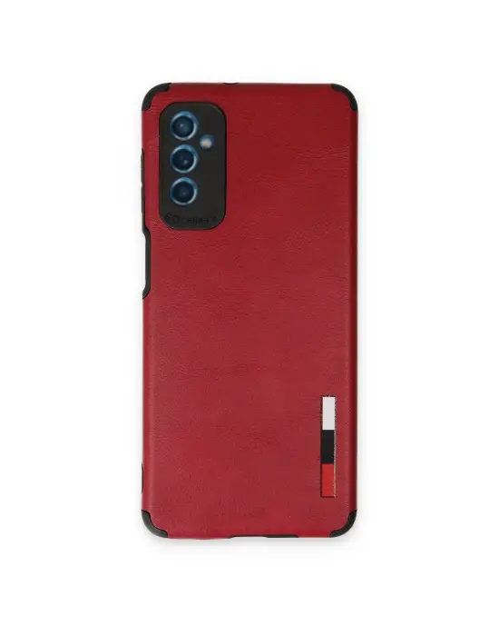 Samsung Galaxy M52 5g Kılıf Loop Deri Silikon - Kırmızı