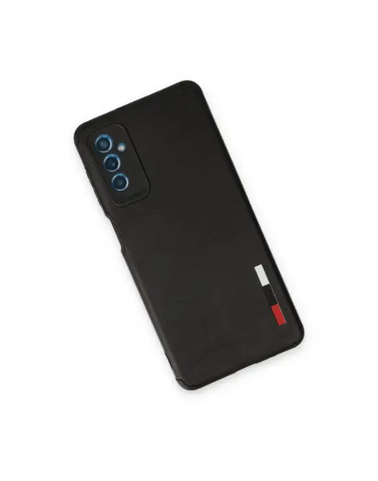 Samsung Galaxy M52 5g Kılıf Loop Deri Silikon - Siyah