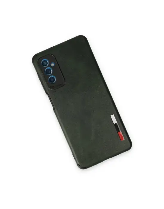 Samsung Galaxy M52 5g Kılıf Loop Deri Silikon - Yeşil