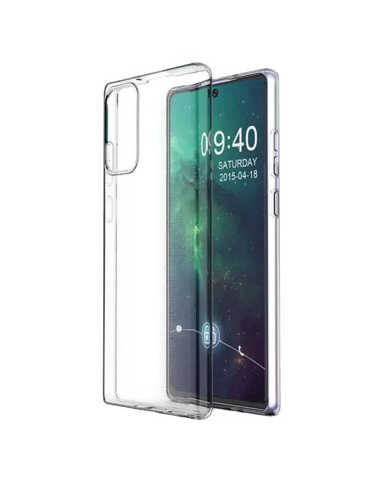 Samsung Galaxy Note 20 Kılıf Lüx Şeffaf Silikon