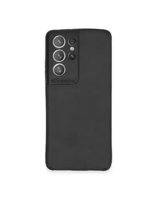 Samsung Galaxy S21 Ultra Kılıf Loop Deri Silikon - Siyah