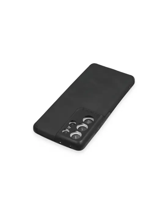 Samsung Galaxy S21 Ultra Kılıf Loop Deri Silikon - Siyah