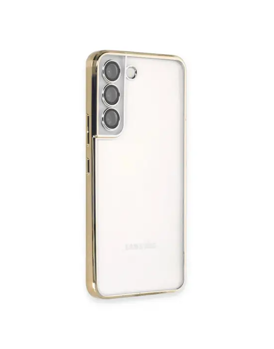 Samsung Galaxy S22 Kılıf Razer Lensli Silikon - Gold