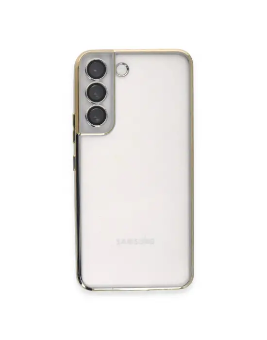 Samsung Galaxy S22 Kılıf Razer Lensli Silikon - Gold