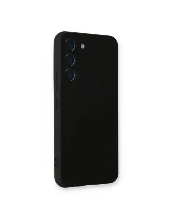 Samsung Galaxy S22 Plus Kılıf Nano İçi Kadife Silikon - Siyah
