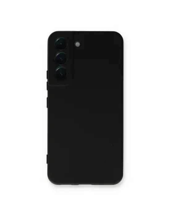 Samsung Galaxy S22 Plus Kılıf Nano İçi Kadife Silikon - Siyah