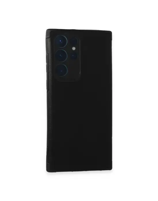 Samsung Galaxy S22 Ultra Kılıf Loop Deri Silikon - Siyah