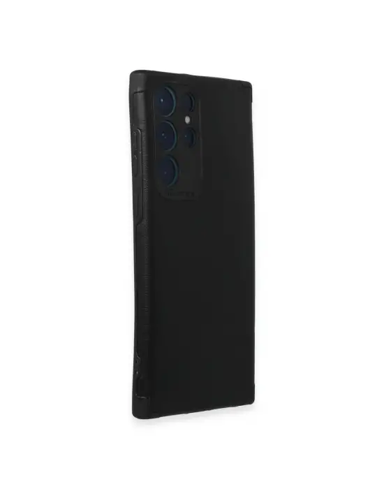 Samsung Galaxy S22 Ultra Kılıf Loop Deri Silikon - Siyah