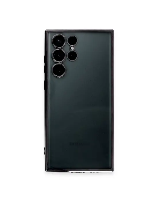Samsung Galaxy S22 Ultra Kılıf Razer Lensli Silikon - Siyah