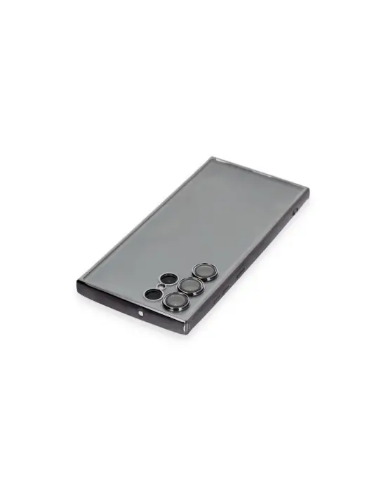 Samsung Galaxy S22 Ultra Kılıf Razer Lensli Silikon - Siyah