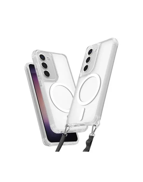 Samsung Galaxy S23 Plus Kılıf Enka Magsafe Silikon Kılıf - Şeffaf