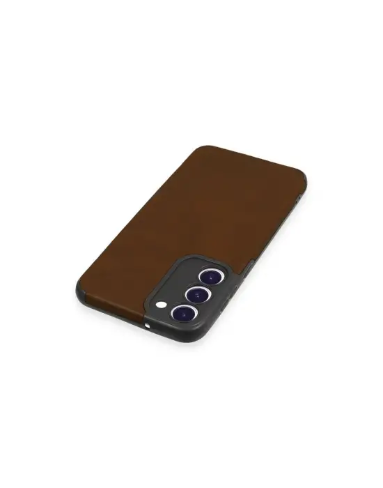 Samsung Galaxy S23 Plus Kılıf Loop Deri Silikon - Kahverengi