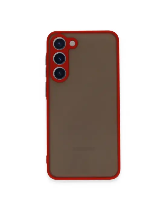 Samsung Galaxy S23 Plus Kılıf Montreal Silikon Kapak - Kırmızı