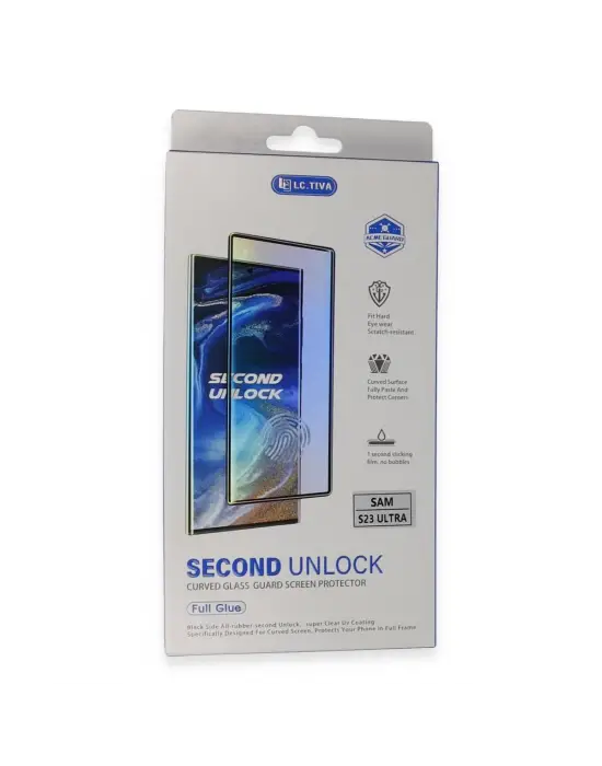 Samsung Galaxy S23 Ultra Durable Full Glue Curved Cam