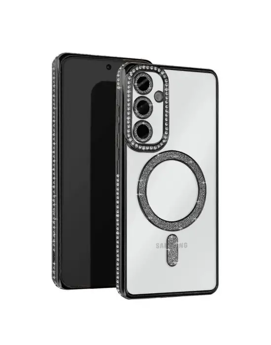 Samsung Galaxy S24 Fe Joke Simli Magneticsafe Kılıf - Siyah