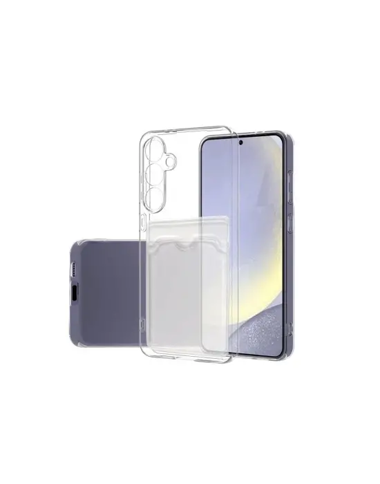 Samsung Galaxy S24 Fe Kılıf Kart Şeffaf Silikon - Şeffaf