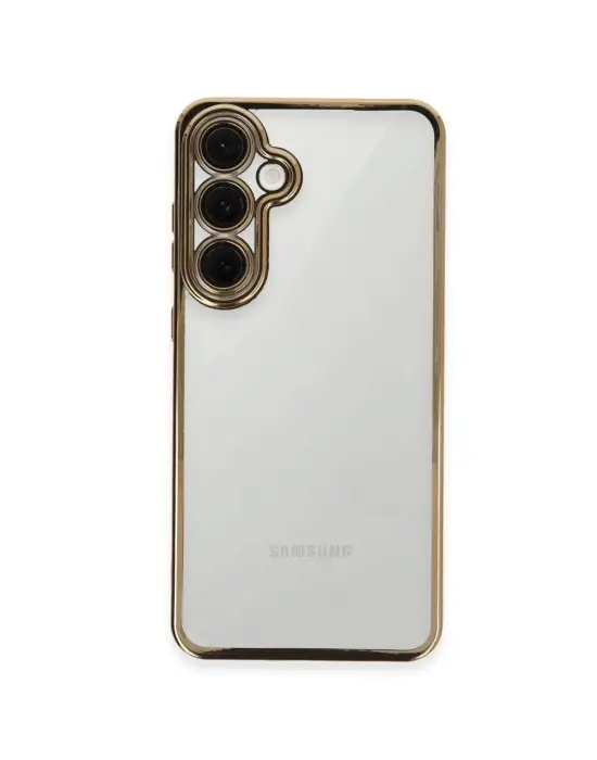 Samsung Galaxy S24 Fe Kılıf Razer Lensli Silikon - Gold