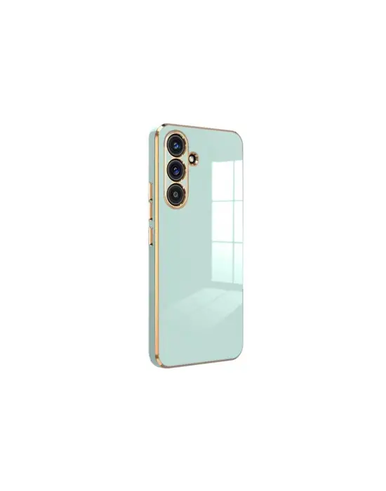 Samsung Galaxy S24 Fe Kılıf Volet Silikon - Açık Yeşil