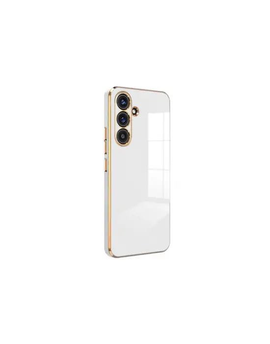 Samsung Galaxy S24 Fe Kılıf Volet Silikon - Beyaz