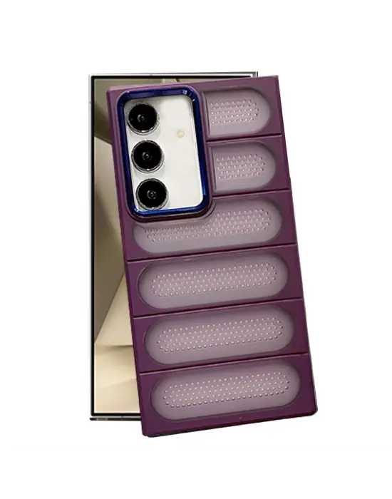 Samsung Galaxy S24 Kılıf Airmax Silikon Kapak - Derin Mor