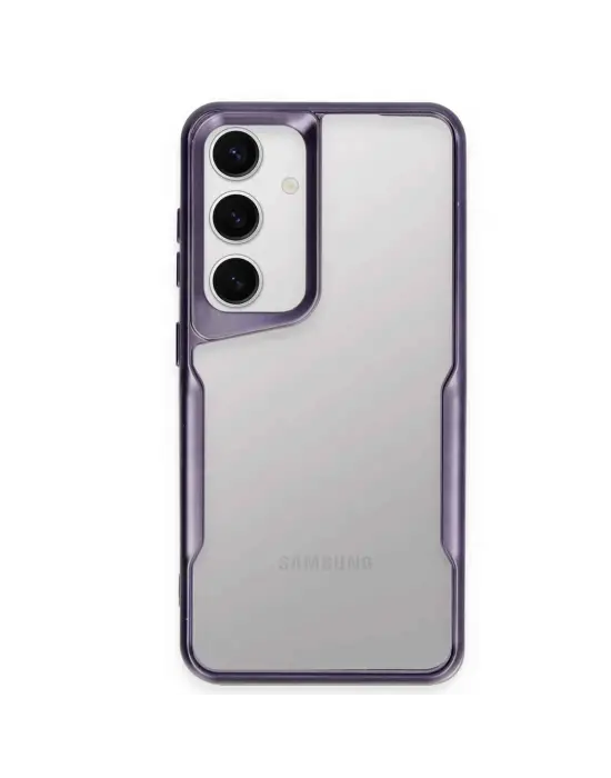 Samsung Galaxy S24 Kılıf Boyi Silikon Kapak - Derin Mor