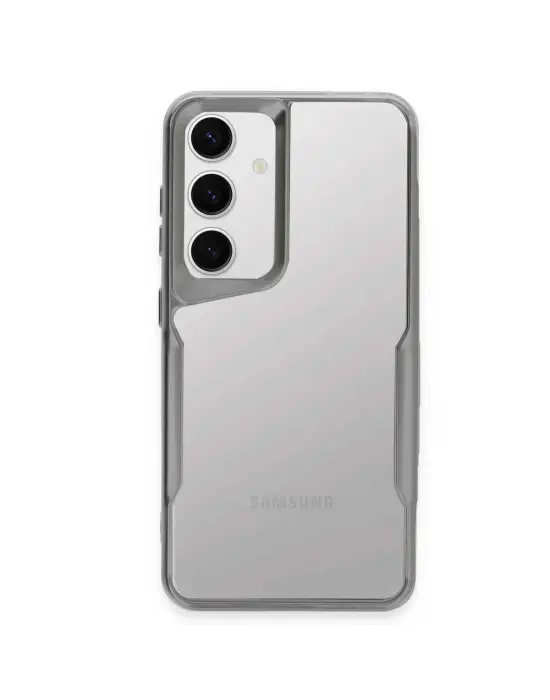 Samsung Galaxy S24 Kılıf Boyi Silikon Kapak - Gümüş