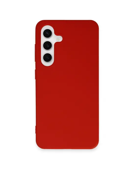 Samsung Galaxy S24 Kılıf First Silikon - Kırmızı