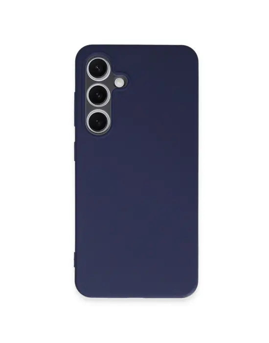 Samsung Galaxy S24 Kılıf First Silikon - Lacivert