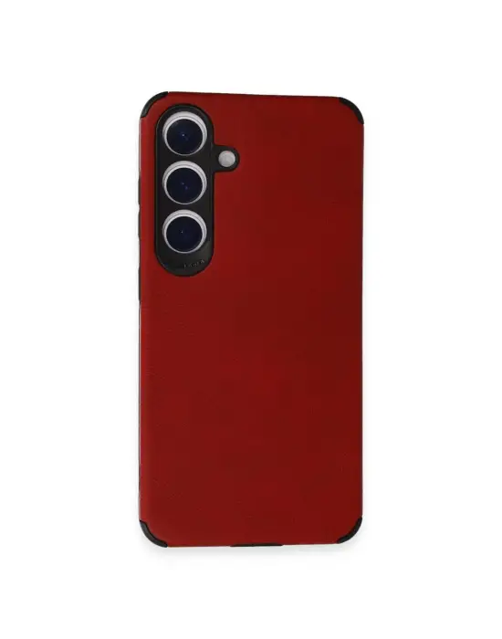Samsung Galaxy S24 Kılıf Loop Deri Silikon - Kırmızı