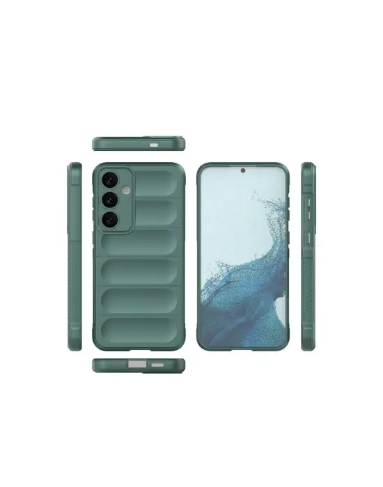 Samsung Galaxy S24 Kılıf Optimum Silikon - Koyu Yeşil