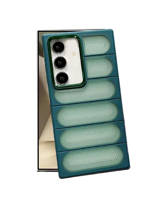 Samsung Galaxy S24 Plus Kılıf Airmax Silikon Kapak - Koyu Yeşil