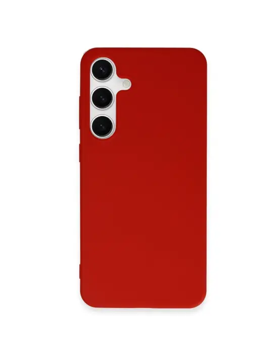 Samsung Galaxy S24 Plus Kılıf First Silikon - Kırmızı