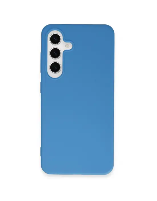 Samsung Galaxy S24 Plus Kılıf First Silikon - Mavi