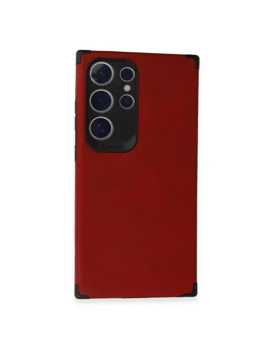 Samsung Galaxy S24 Ultra Kılıf Loop Deri Silikon - Kırmızı